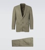 Double-breasted linen suit