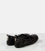 Bow-detail leather ballet flats