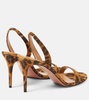 So Nude 85 leopard-print suede sandals