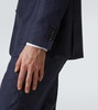 Wool, silk, and linen blazer