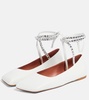 Ane embellished leather ballet flats