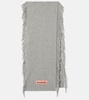 Fringed wool scarf