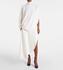 Asymmetric midi skirt