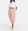 Low-rise wide-leg pants