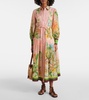 Papaya printed shirt dress