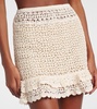 Brigitte crochet cotton miniskirt
