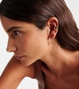 Safety Pin 18kt gold single earring with diamonds
