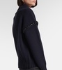 Gene embellished virgin wool hoodie