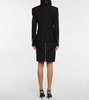 Double-breasted wool blazer