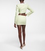 Cropped wool-blend jacket