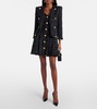 Lamé tweed minidress