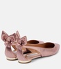 Bow Tie metallic ballet flats