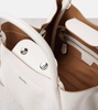 Marine Small leather tote bag