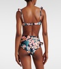 Kiwi Danza floral bikini top