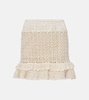 Brigitte crochet cotton miniskirt