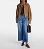 Saige mid-rise wide-leg jeans