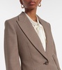 Checked virgin wool blazer