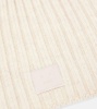 Face ribbed-knit wool beanie