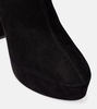 Saint Honore 120 suede platform ankle boots