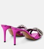 Shooting embellished mules