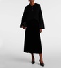 Paraggi cotton velvet midi skirt