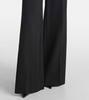 High-rise wool-blend wide-leg pants