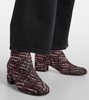 45 bouclé ankle boots