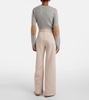 Bali cotton-blend jersey wide-leg pants