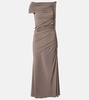 Asymmetric midi dress