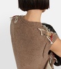 Jacquard wool-blend sweater vest