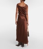 Satin midi dress