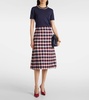Tweed midi skirt