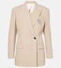 Cotton and silk blazer