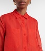 Sissy silk shirt dress