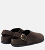 Louis suede slingback flats
