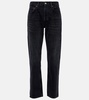 Parker Long mid-rise straight jeans