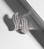 Celeste Small 18kt white gold earrings with diamonds