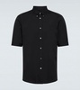Cotton-blend poplin shirt