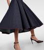 Denim midi dress