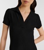 Semi-sheer polo dress