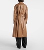 Belted cotton raincoat