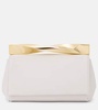 Twist Mini leather clutch
