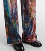 1981F printed low-rise wide-leg jeans