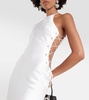 Silk-blend midi dress