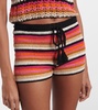 Summer cotton crochet shorts