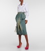 Tabi Monster satin bow 110 pumps