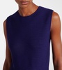 Wool-blend minidress