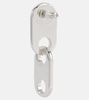 Chain Lock logo drop earrings