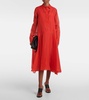 Sissy silk shirt dress