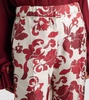 Leda printed silk wide-leg pants